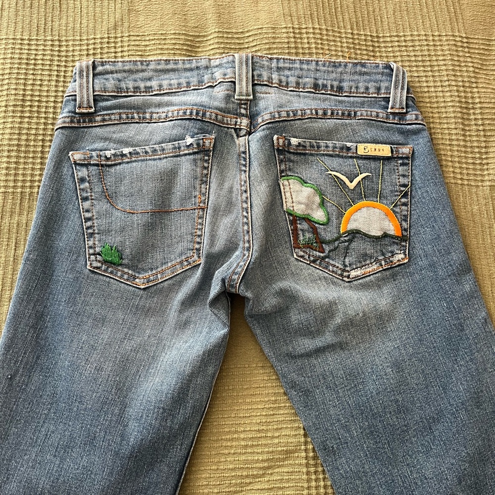 Grass low rise flare y2k jeans